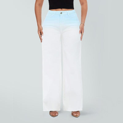 Women’s Curve-Hugging Wide-Leg Jeans