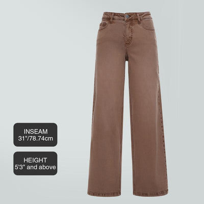 Women’s Curve-Hugging Wide-Leg Jeans