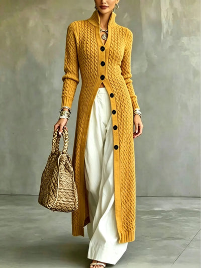 Azüria Longline Cable Knit Cardigan