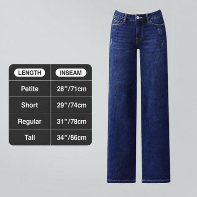 Women’s Curve-Hugging Wide-Leg Jeans