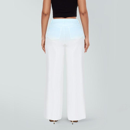 Women’s Curve-Hugging Wide-Leg Jeans
