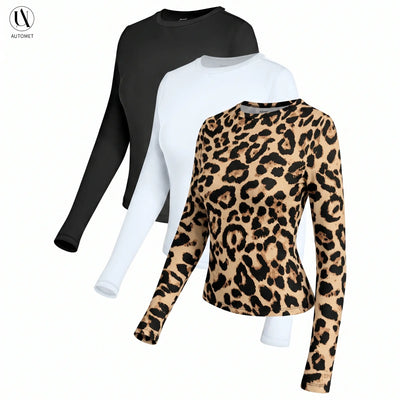 Azüria Long Sleeve Crop Tee 3-Pack