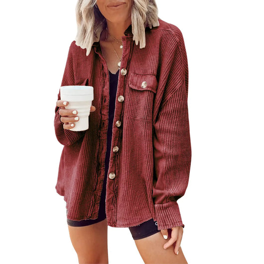 Azüria Waffle Knit Shacket