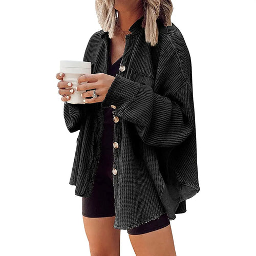 Azüria Waffle Knit Shacket