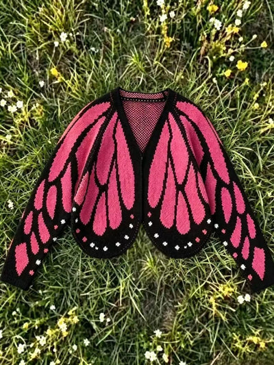 Azuria Butterfly Wings Knit Cardigan