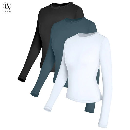Azüria Long Sleeve Crop Tee 3-Pack