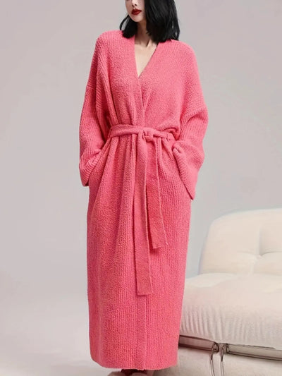 Azuria Plush Double-Sided Fleece Robe