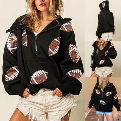 Azuria Women's Oversized Game Day Hoodie