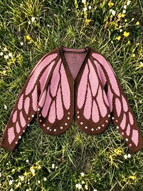 Azuria Butterfly Wings Knit Cardigan