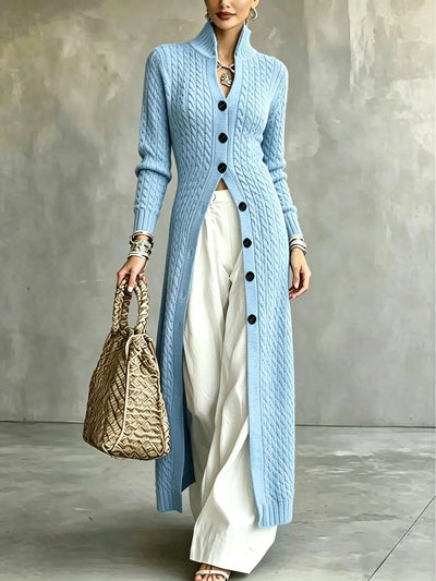 Azüria Longline Cable Knit Cardigan