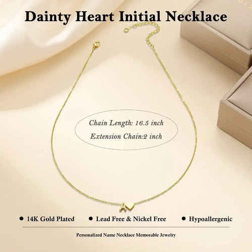 Azüria Dainty Initial Necklace