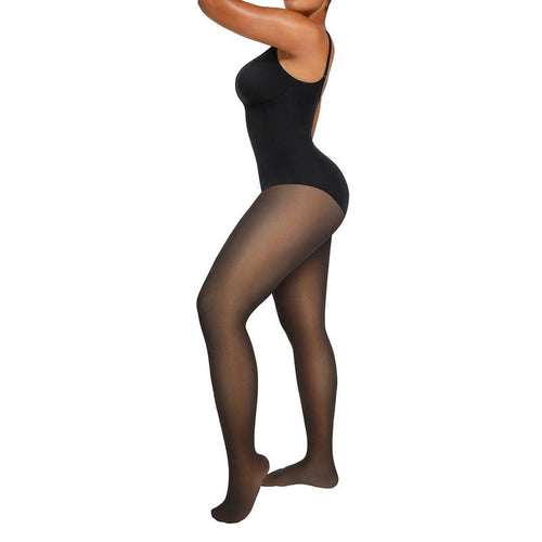 Women’s Tummy Control Fleece-Lined Sheer Tights