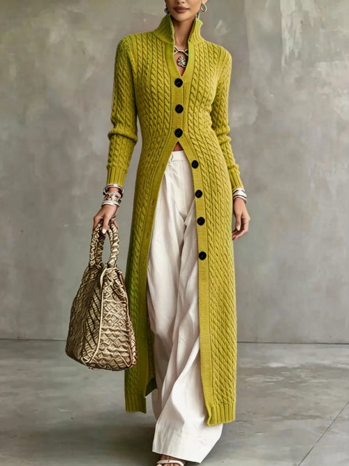 Azüria Longline Cable Knit Cardigan