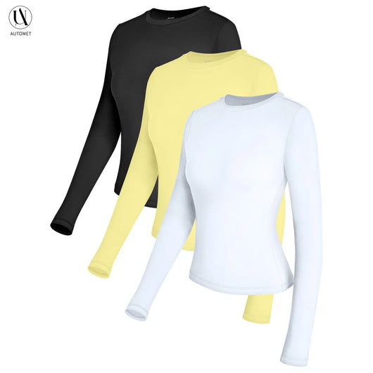 Azüria Long Sleeve Crop Tee 3-Pack