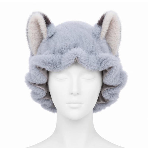 Azüria Teddy Ear Satin Bonnet