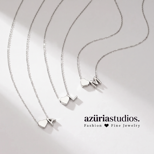 Azüria Dainty Initial Necklace