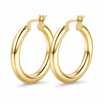 Azüria Gold Hoop Earrings